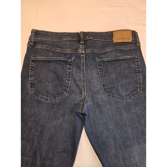 American Eagle Mens Dark Wash Slim Fit Jeans Size 32x30 - Picture 3 of 4